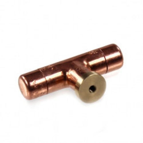 Bouton de meuble en T cuivre « Industriel » – Arcanaute