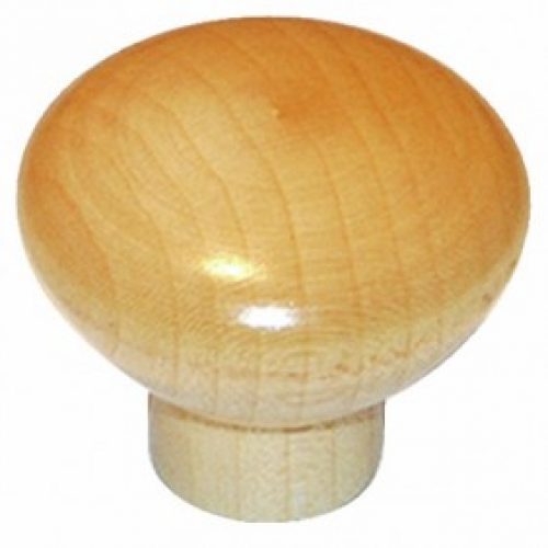Bouton de meuble rond en hêtre