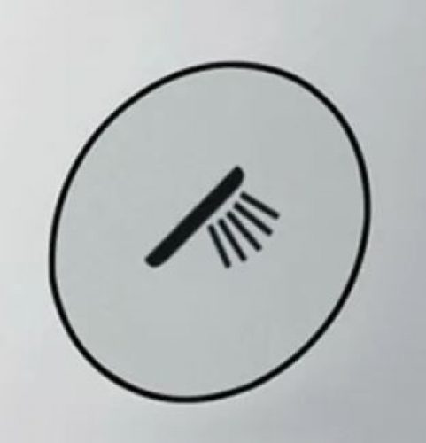 Bouton de rechange avec symbole de douchette Mat Noble Hansgrohe ShowerSelect