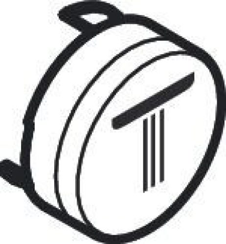 Bouton poussoir Symbole Petite Pomme de douche jet Rain Hansgrohe Blanc (92572450)