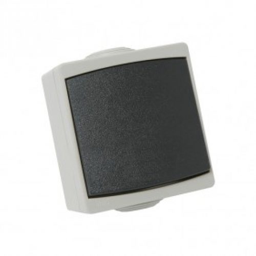 Bouton poussoir étanche IP65 complet – gris – Perle