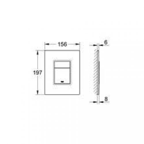 Bouton Skate Cosmopolitan Verre Escudo Grohe