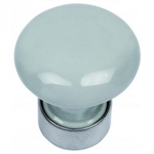 Boutons de meuble en porcelaine – gris clair