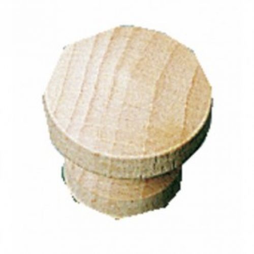 Boutons de meuble plats classiques hêtre