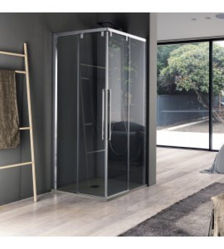 box de douche Accés d&rsquo;angle à quatre panneaux samo acrux