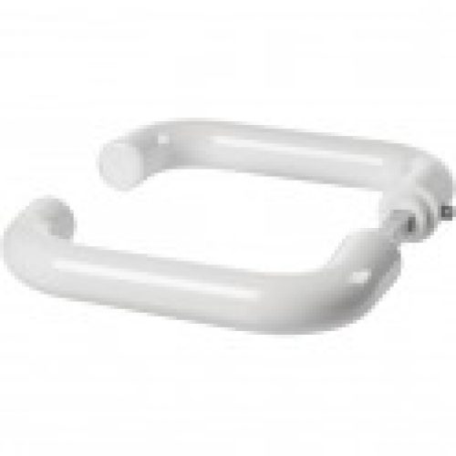 Béquille de porte double blanche – Carré 7 mm – Arcolor 232 – Vachette