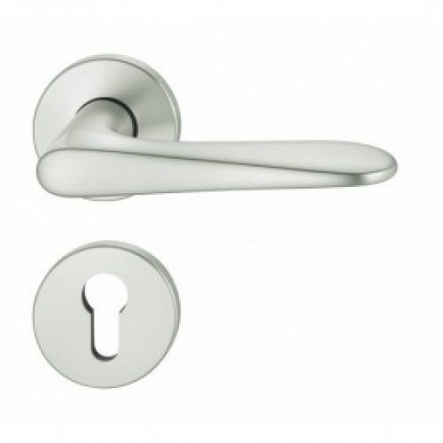 Béquilles doubles sur rosaces – aluminium – carré 7 mm – Série 1144