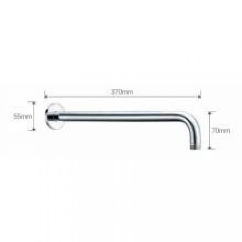 Bras de douche 37cm Imex