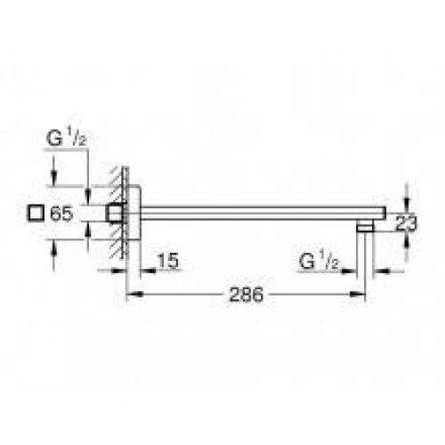 Bras de douche de 28,6 cm Grohe Rainshower