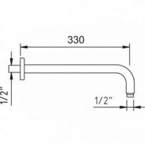 Bras de douche Luzia