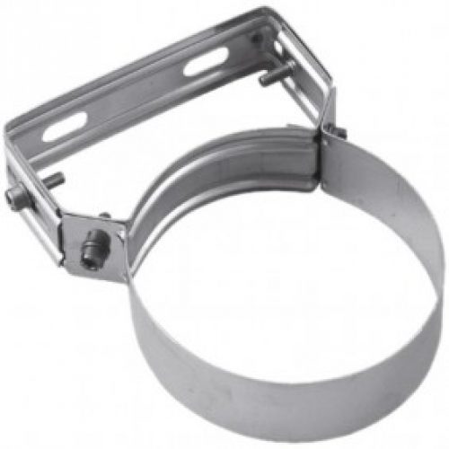 Bride murale réglable pour conduit isolé double paroi inox