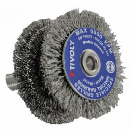 Brosse circulaire acier – spéciale barreaux – queue cylindrique