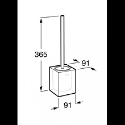 Brosse WC au sol Ice Roca
