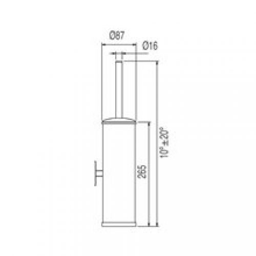 Brosse WC murale CLASS-TRES