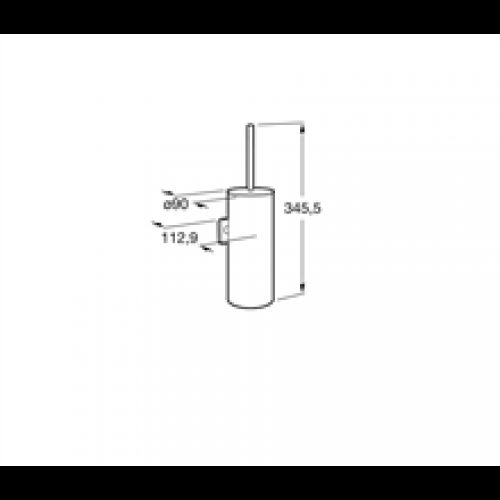 Brosse WC murale en métal Victoria Roca