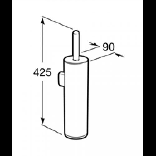 Brosse WC murale Hotels 2.0 Roca