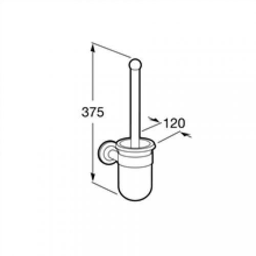 Brosse WC murale Hotels Classic Roca