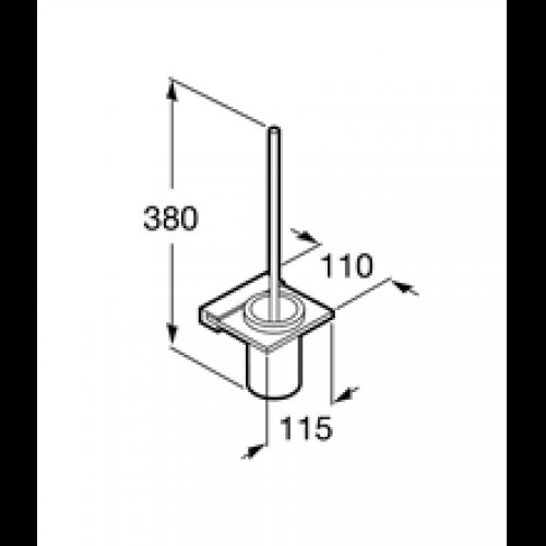 Brosse WC murale Nuova Roca