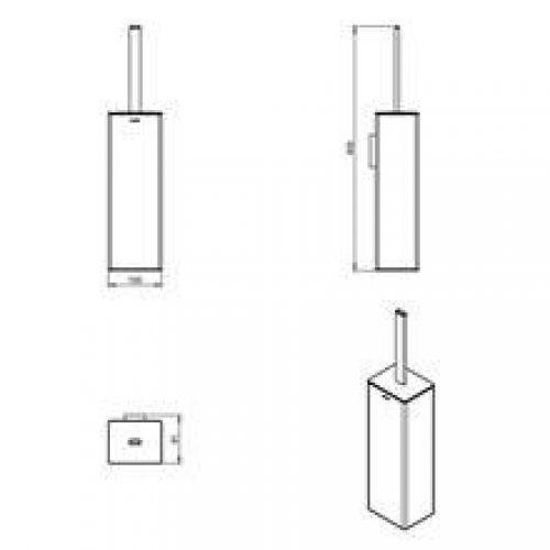 Brosse WC suspendue Extreme COSMIC