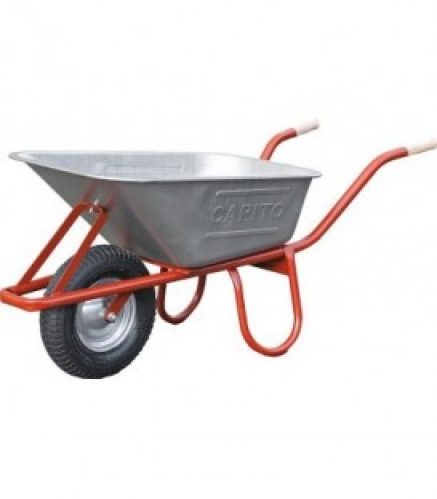 Brouette Capito profonde Eurocar, 100 l cuve profonde, pneu air, monté
