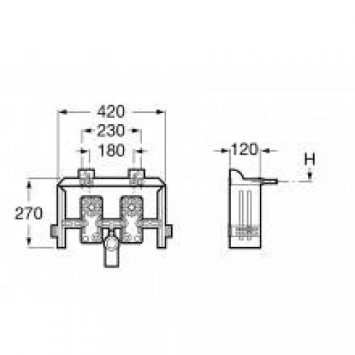Bâti-support Basic Bidet Roca