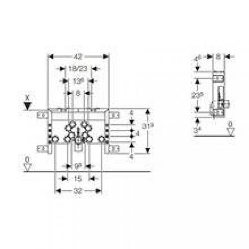 Bâti-support Geberit Kombifix pour Bidet
