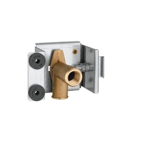 Bâti-Support Grohe Rapid Pro pour sortie de cloison en 15×21 12&Prime; Chromé Métal