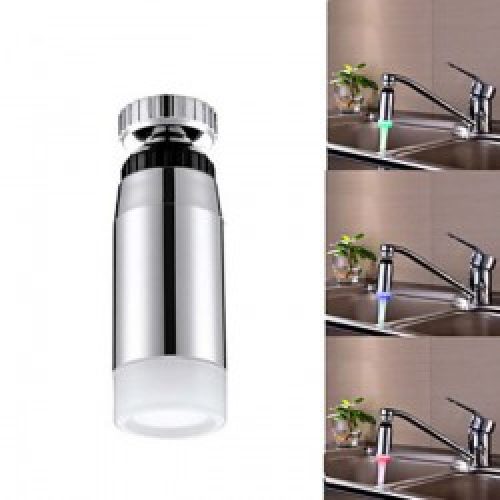 Buse contemporaine de pulvérisation avec LED pour cuisine et robinet d’évier