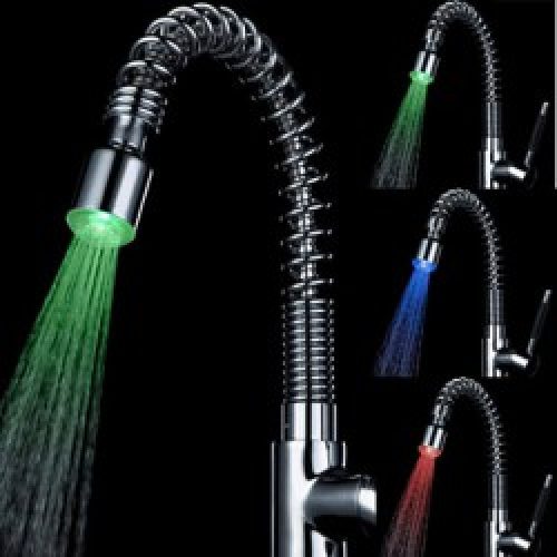 Buse de robinet contemporaine et thermo chromique avec changement de couleur