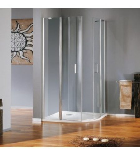 cabine de douche 1/4 de rond à quatre panneaux Samo Deluxe