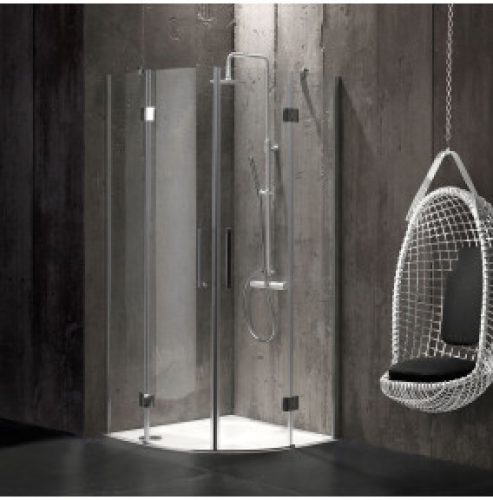 CABINE DE DOUCHE ANGULAIRE 90X90 EN VERRE 6 MM SANS STRUCTURE LONDON