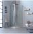 CABINE DE DOUCHE ANGULAIRE 90X90 H 195 TRANSPARENT PROFILS FLAT PORTES COULISSANTES