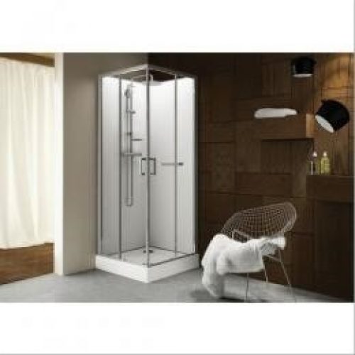 Cabine de douche carrée 90×90 Kara Leda portes coulissantes – LEDA
