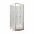 Cabine de douche carrée à porte pivotante Iziglass 2 – 80 ou 90cm