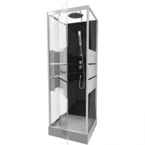 Cabine de douche complète – carrée – 70 x 70 x 220 cm – Study – AURLANE