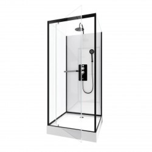 Cabine de douche complète – carrée – 80 x 80 x 220 cm – City – AURLANE