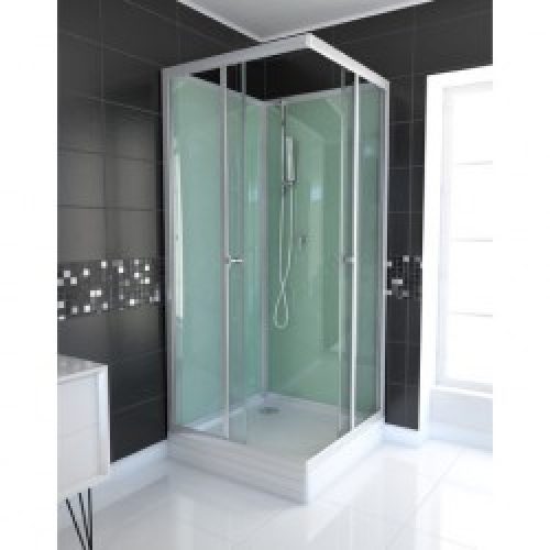 Cabine de douche complète – carrée – 90 x 90 x 210 cm – New York – AURLANE