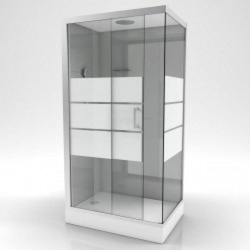 Cabine de douche complète – rectangle – 80 x 110 x 215 cm – Grey River II – AURLANE