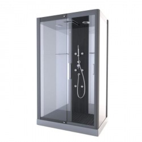 Cabine de douche complète – rectangle – 85 x 115 x 225 cm – Pure – AURLANE