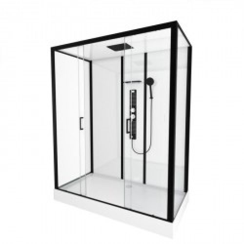 Cabine de douche complète – style industriel – 160 x 85 x 215 cm – Urban XXL – AURLANE