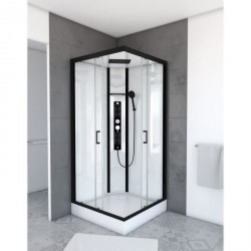 Cabine de douche complète – style industriel – 90 x 90 x 215 cm – Urban Square – AURLANE
