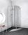 Cabine de Douche Kermi LIGA 1/4 de rond 2 volets (LIE5508020)