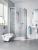 Cabine de Douche Kermi NOVA 2000 2 volets battants 1850x900mm paroi fixe Fontana (N2F00F111811K)