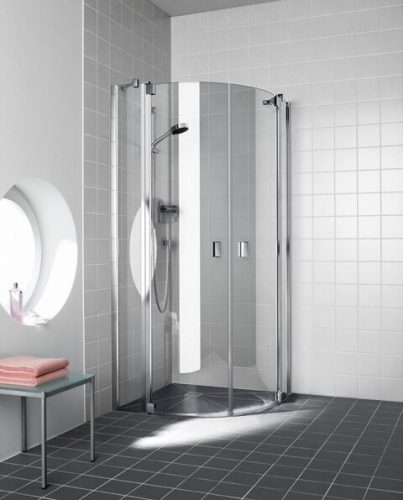 Cabine de Douche Kermi RAYA 1/4 rond 2 volets (RAP5508020)