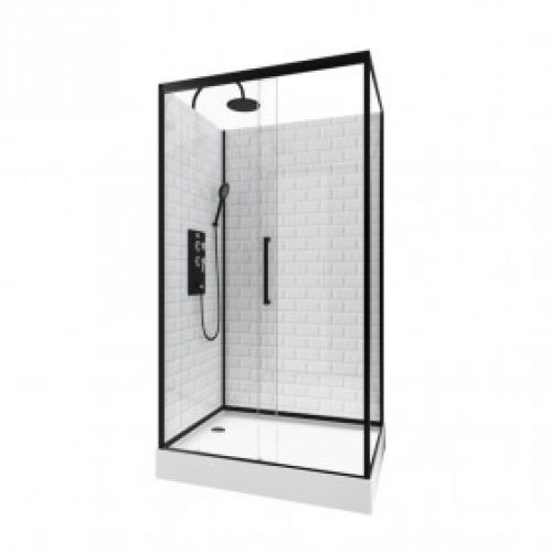 Cabine de douche – Métro – rectangle – porte pivotante