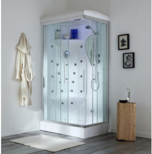 CABINE DE DOUCHE MULTIFONCTION 70X110 IRIDE GAUCHE AVEC BAIN-VAPEUR