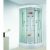 Cabine de douche quart de rond portes coulissantes transparentes – 90 x 90 cm…