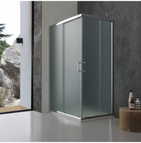 CABINE DE DOUCHE RECTANGULAIRE GIADA 70X120 VERRE OPAQUE 6MM