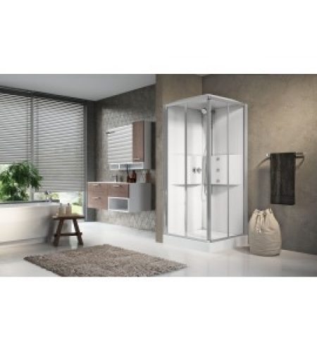 cabine multifonction – accès d’angle à 2 portes…