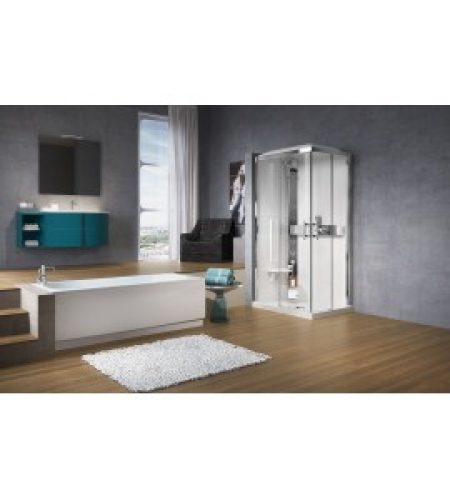 Cabines De Douche Paroi 1/4 De Cercle novellini Glax 3 A…